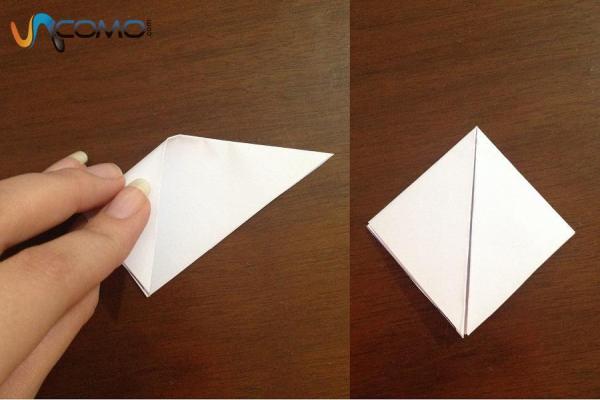 Как сделать оригами цветок из 5 лепестков - шаг 3