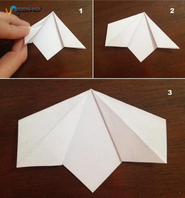 Как сделать оригами цветок из 5 лепестков - шаг 5