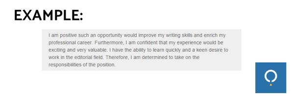 Как написать заявление о приеме на работу на английском языке - Отразите свои способности во втором абзаце